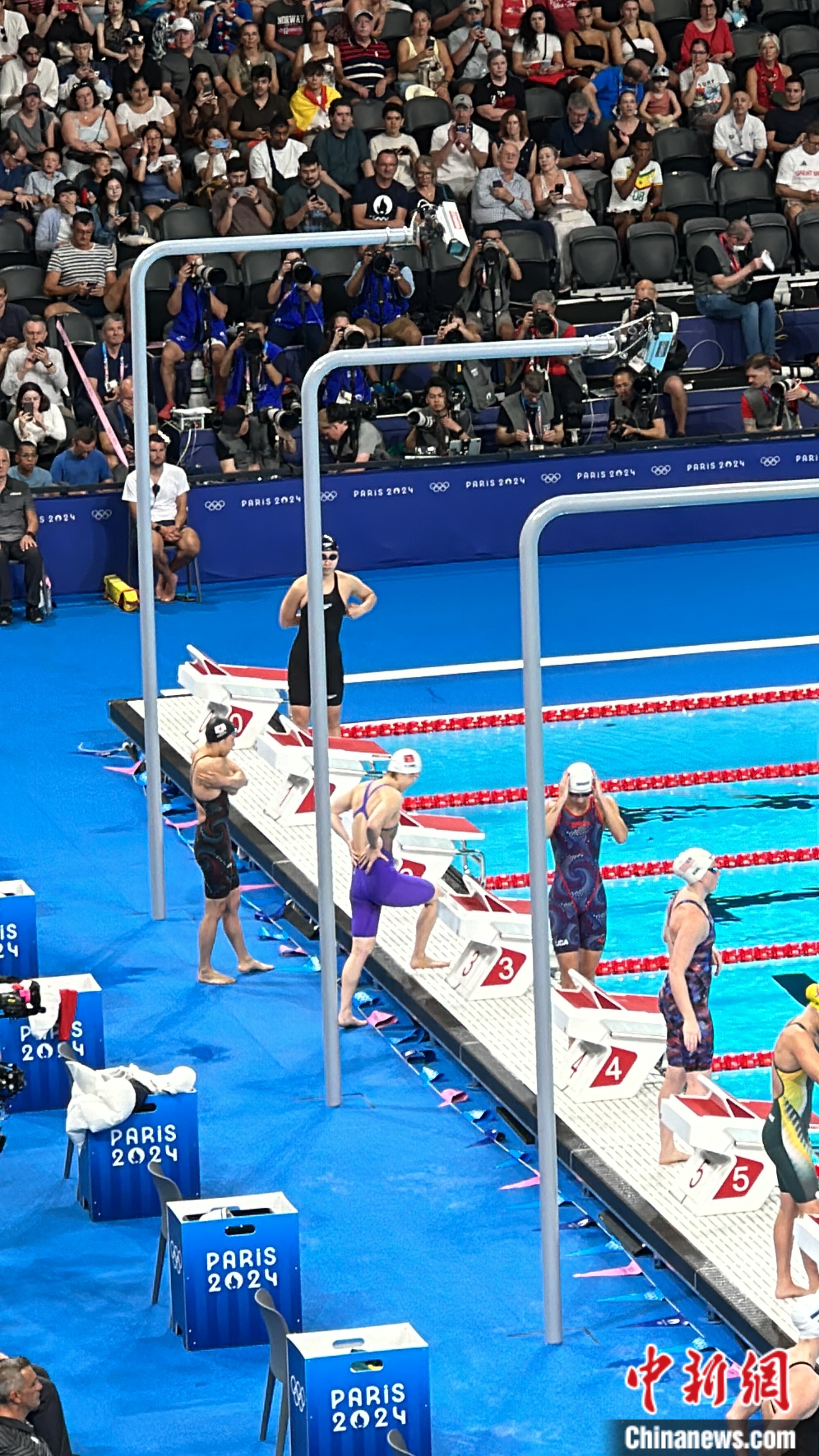 叶诗文在巴黎奥运会女子二百米蛙泳预赛后成功